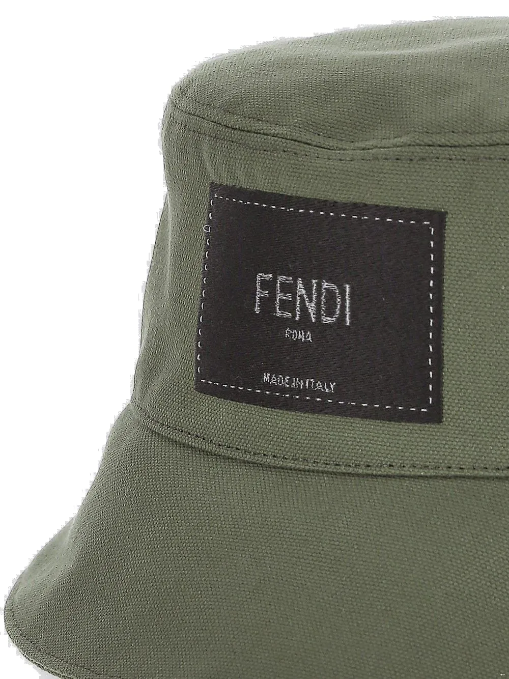Fendi Roma Logo Patch Bucket Hat