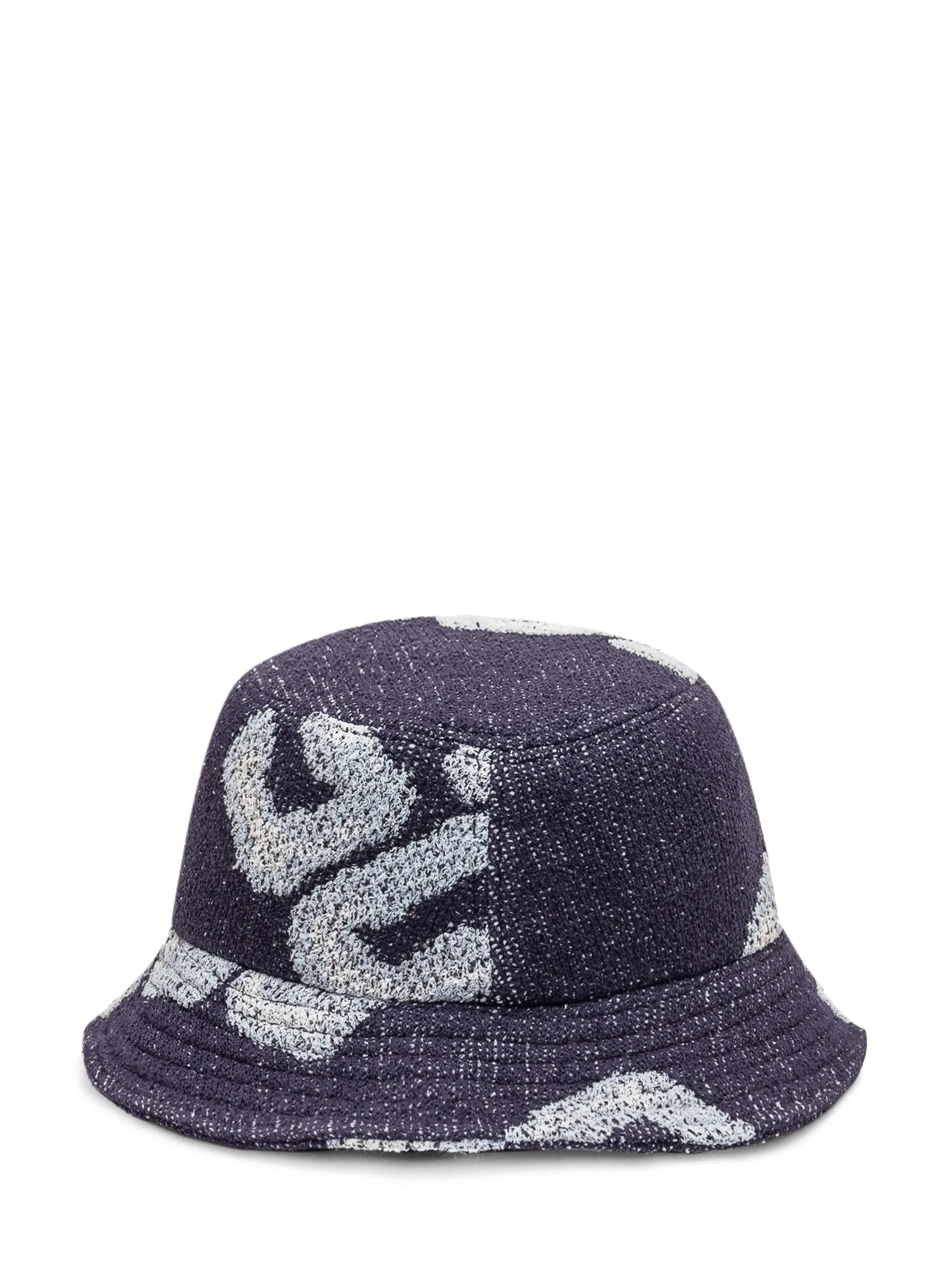 GCDS Logo Patch Knitted Bucket Hat