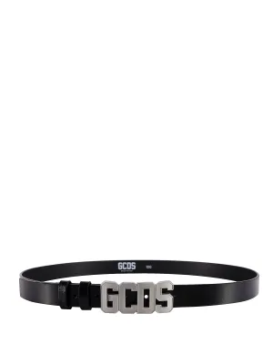 GCDS Logo Plaque Buckle Belt