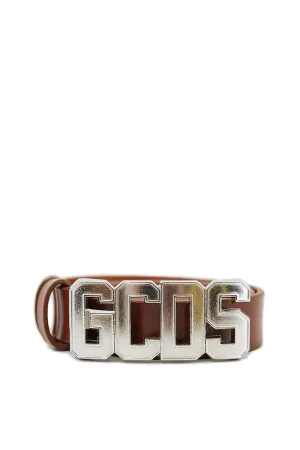 GCDS Logo Plaque Buckle Belt