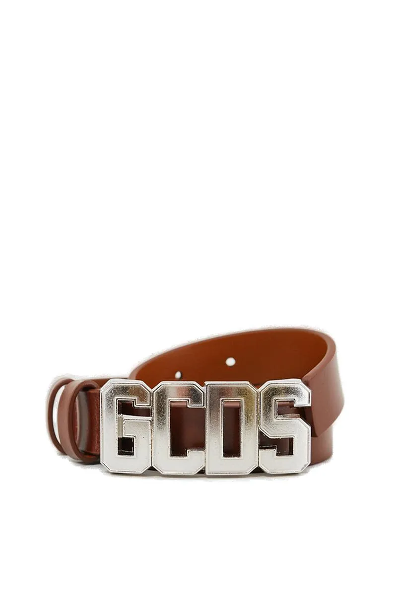 GCDS Logo Plaque Buckle Belt