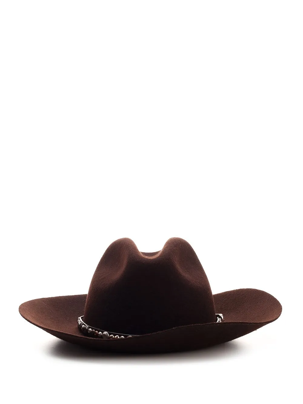 Golden Goose Deluxe Brand Studded-Strap Wide Brim Hat