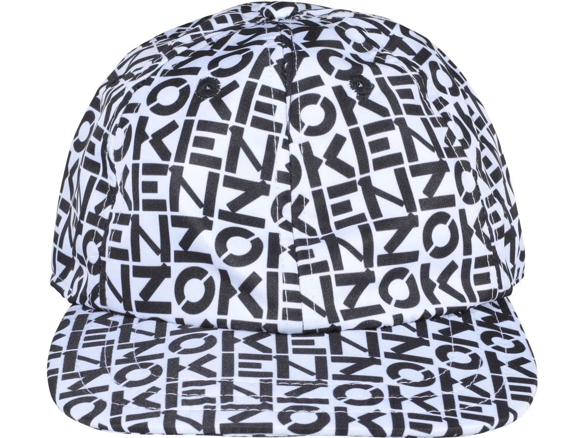 Kenzo Allover Logo Printed Baseball Hat