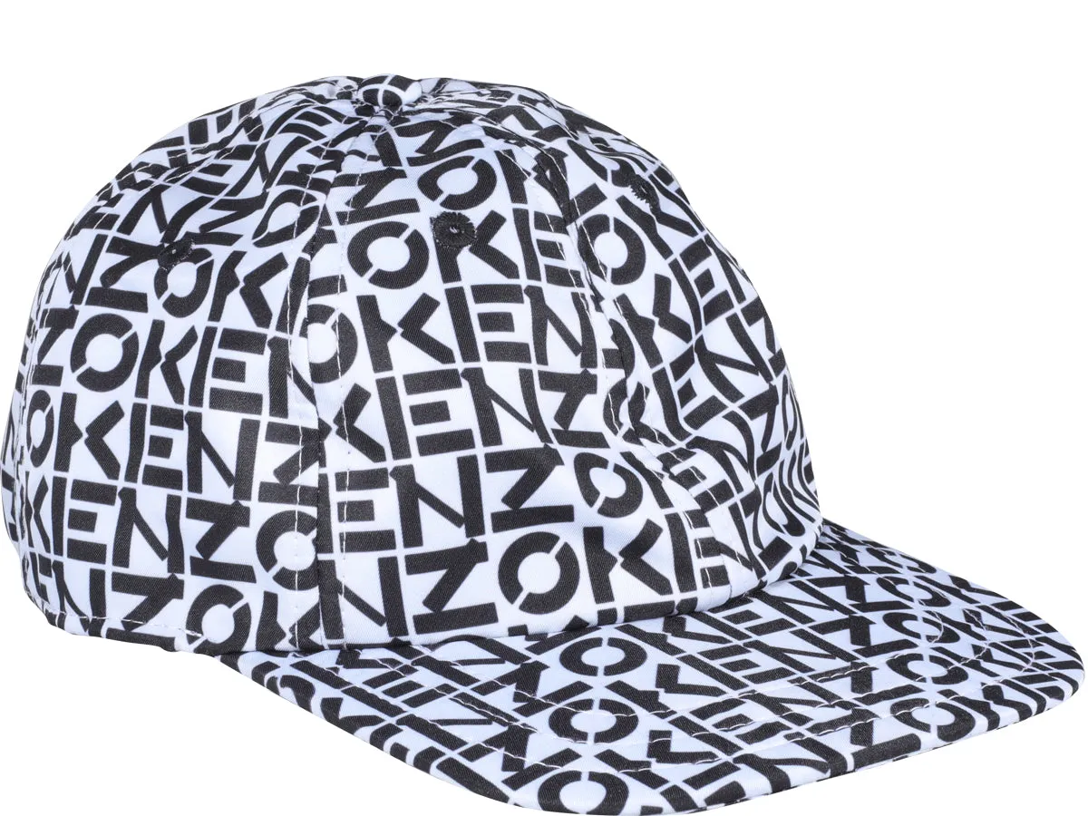 Kenzo Allover Logo Printed Baseball Hat