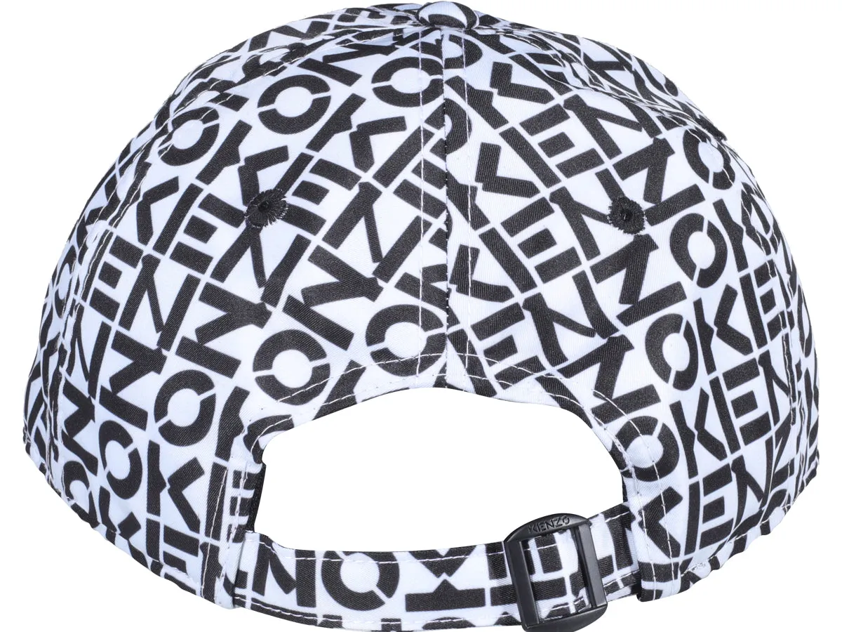 Kenzo Allover Logo Printed Baseball Hat