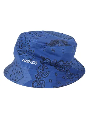 Kenzo Logo Printed Bucket Hat