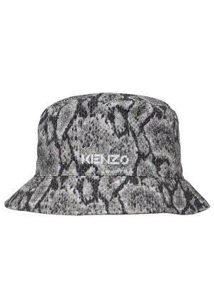 Kenzo Reversible Logo Printed Bucket Hat