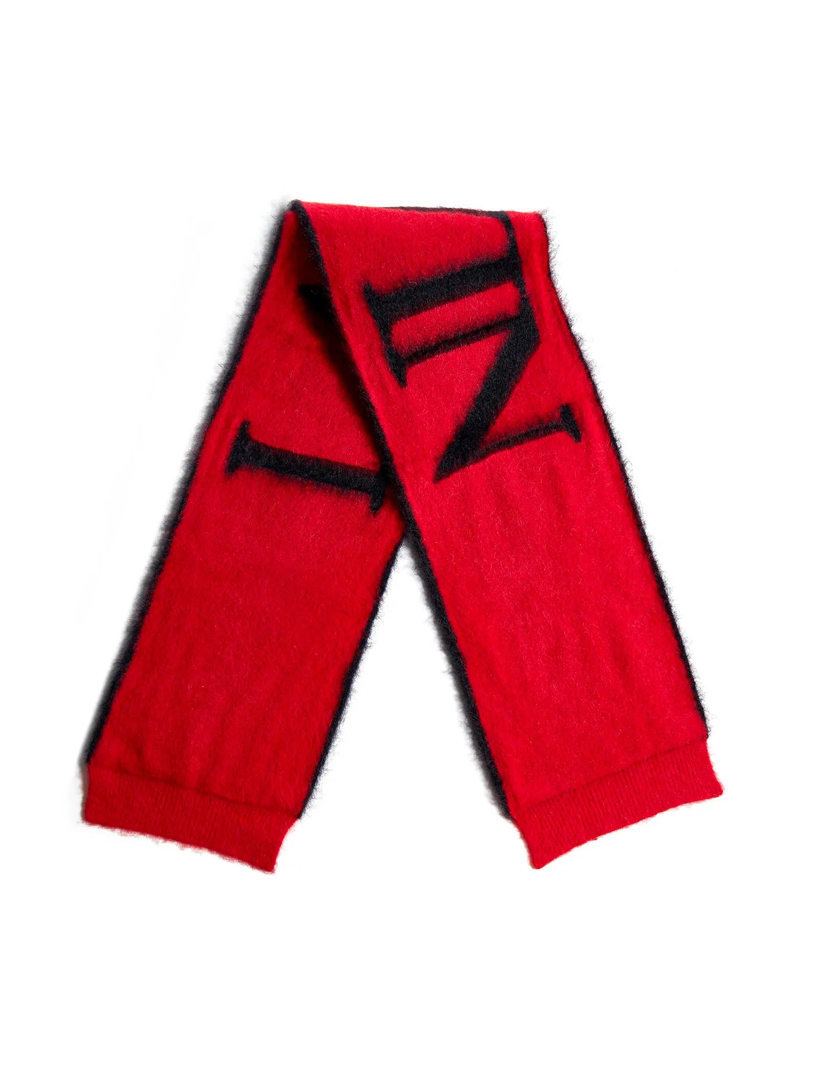 Lanvin Logo Intarsia Scarf