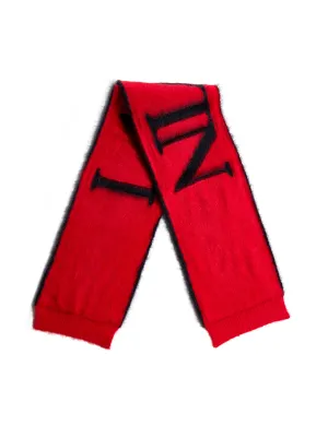 Lanvin Logo Intarsia Scarf