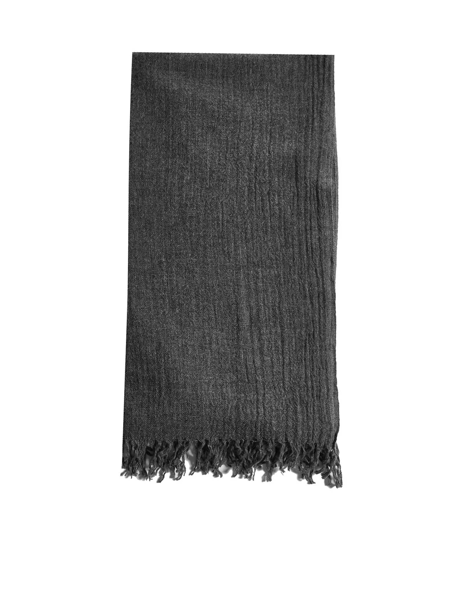Malo Fringed Fine Knit Scarf