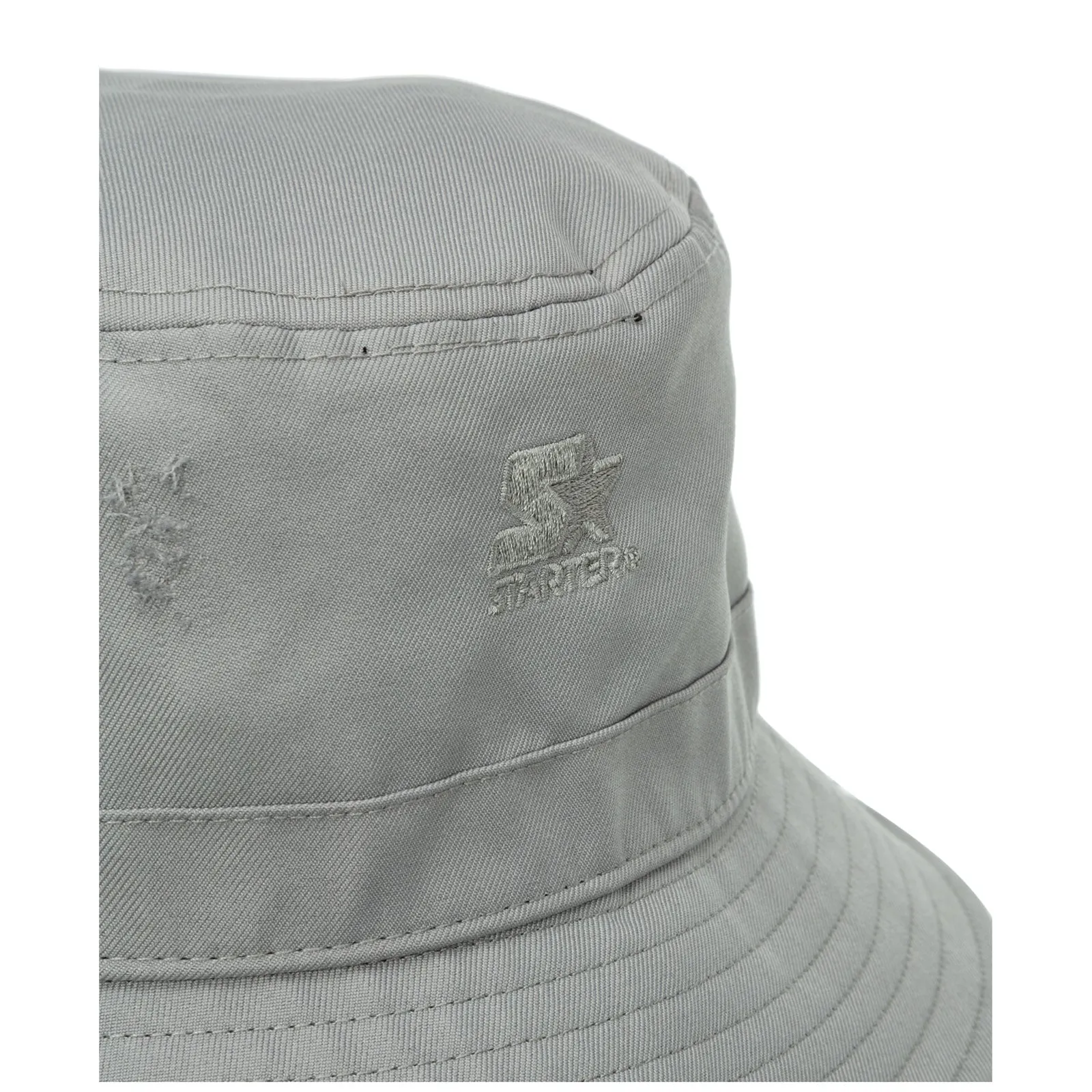 Marcelo Burlon County Of Milan Logo Embroidered Distressed Bucket Hat