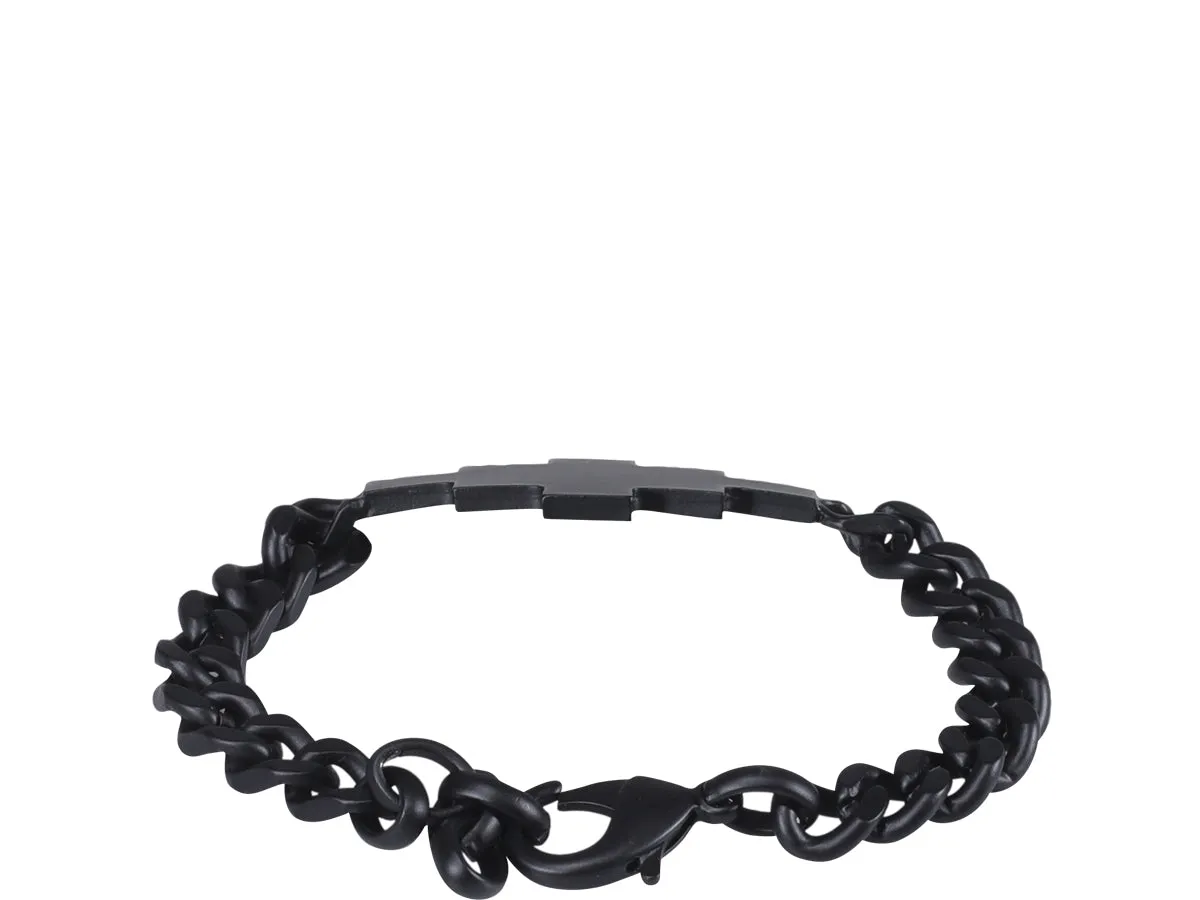Marcelo Burlon County Of Milan Logo Plaque Bracelet