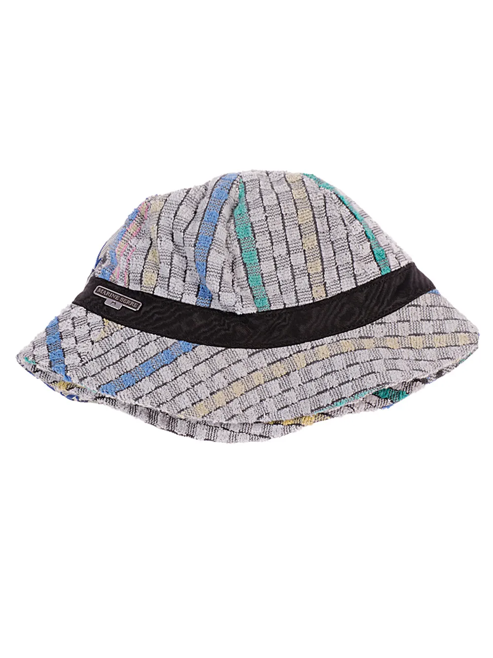 Marine Serre Distressed Raw-Edge Detailed Bucket Hat