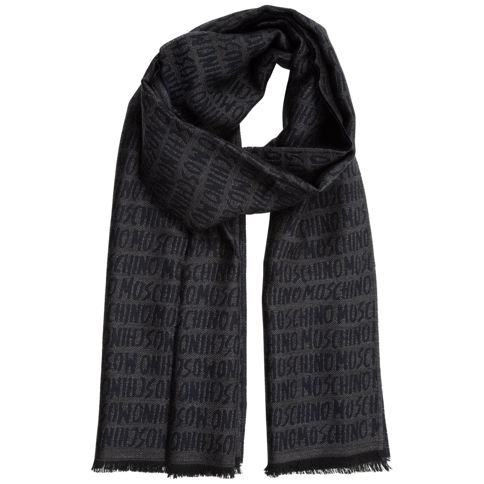 Moschino All-Over Logo Patterned Scarf