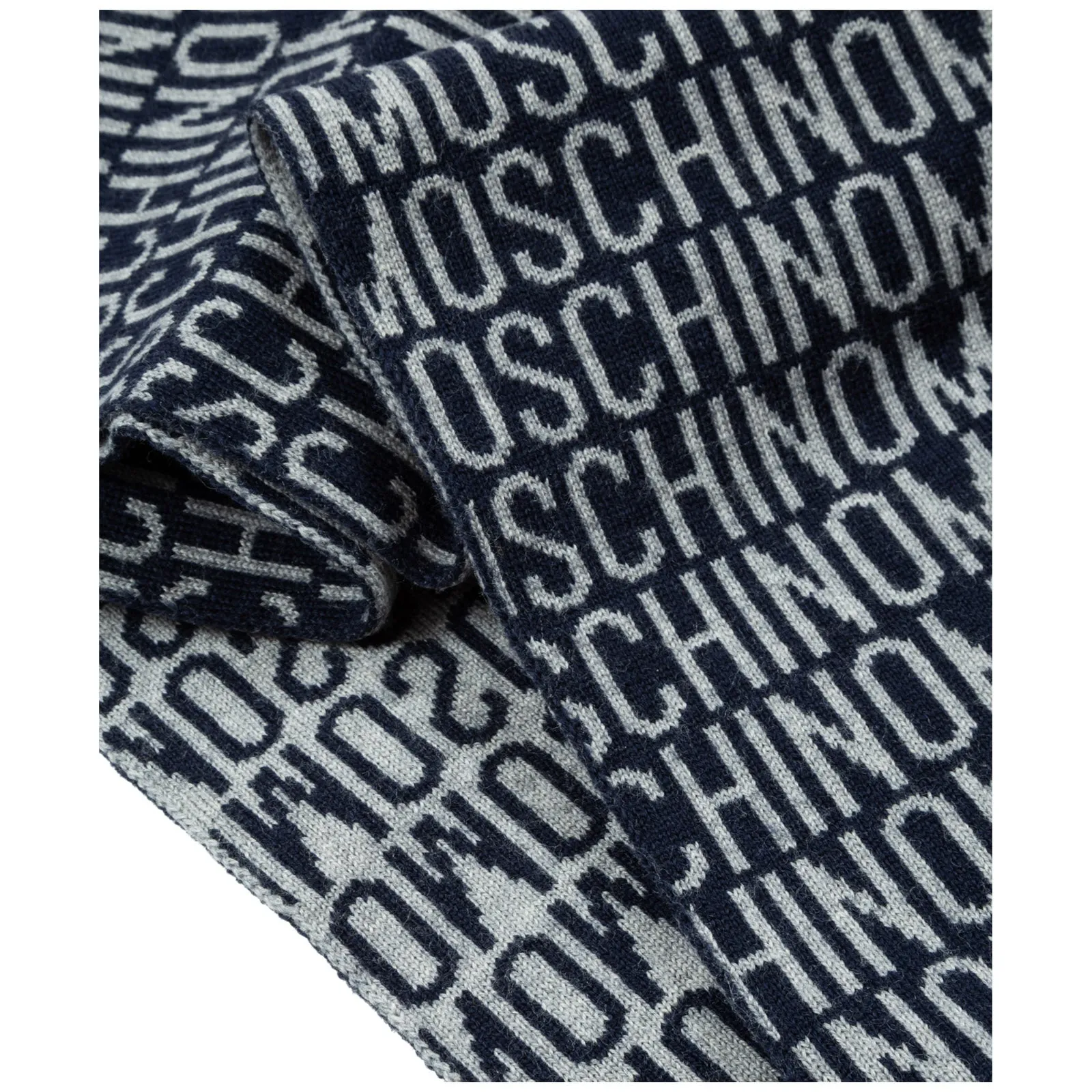 Moschino Contrasting Logo Scarf