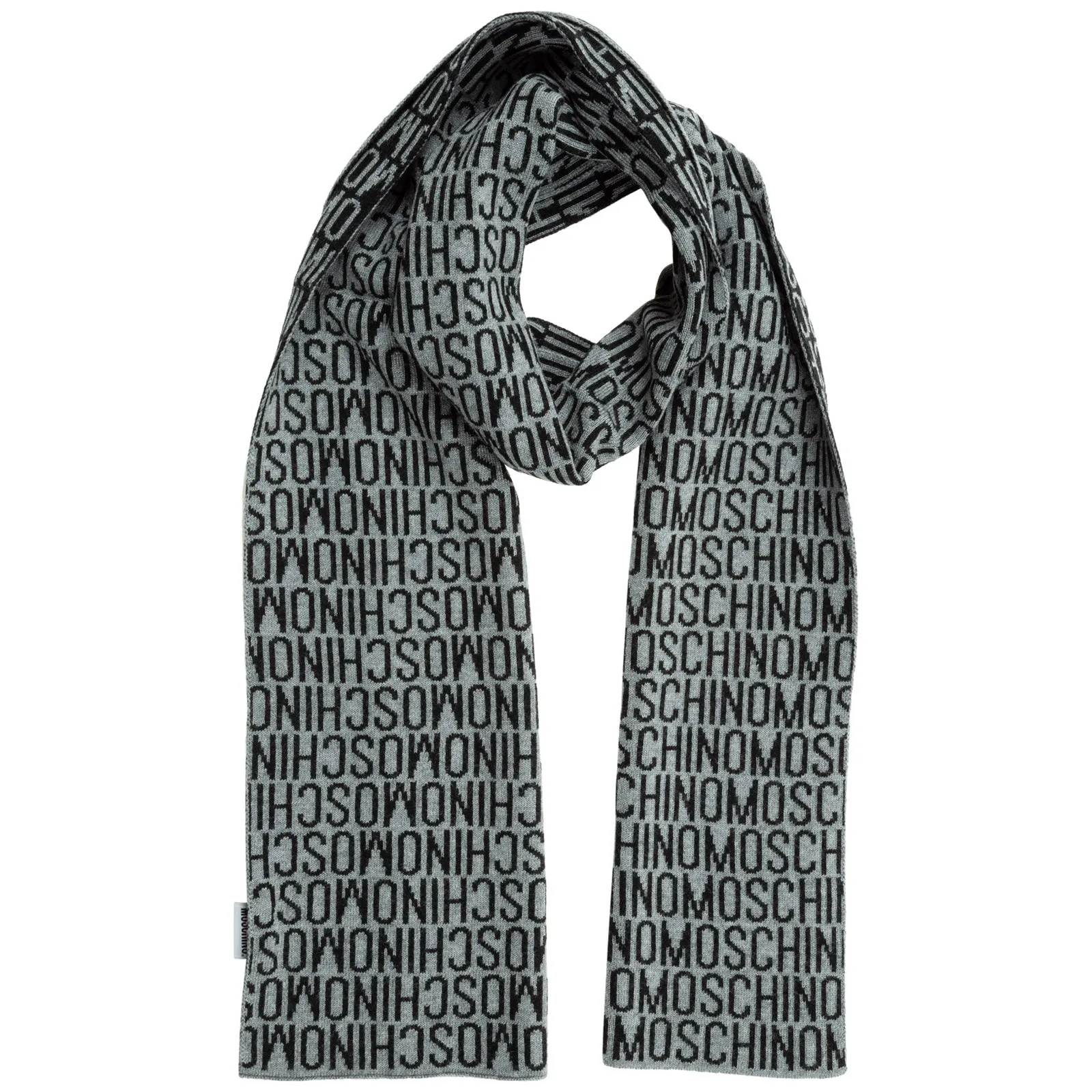 Moschino Contrasting Logo Scarf