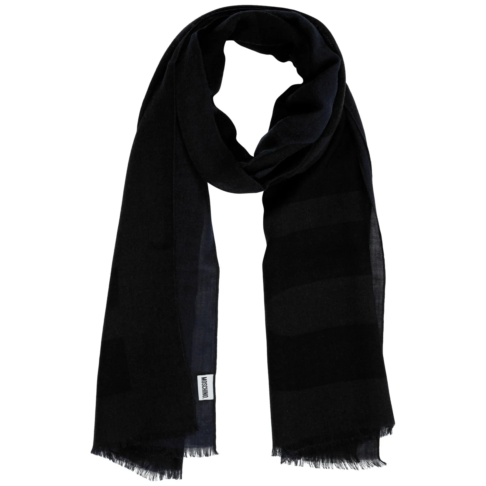 Moschino Contrasting Logo Scarf