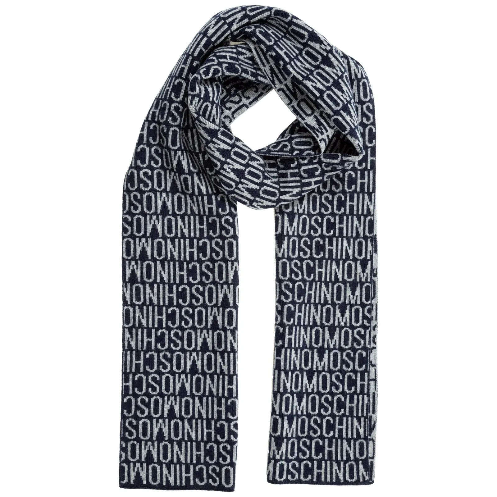 Moschino Contrasting Logo Scarf
