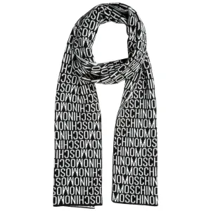 Moschino Contrasting Logo Scarf