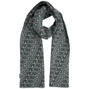 Moschino Contrasting Logo Scarf