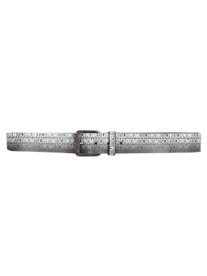 Moschino Faded Logo Print Belt