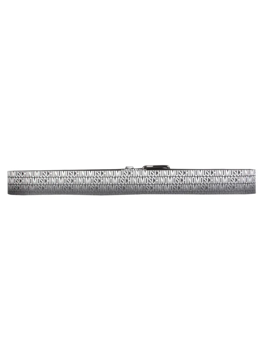 Moschino Faded Logo Print Belt