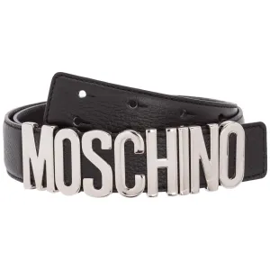 Moschino Logo Lettering Buckle Belt