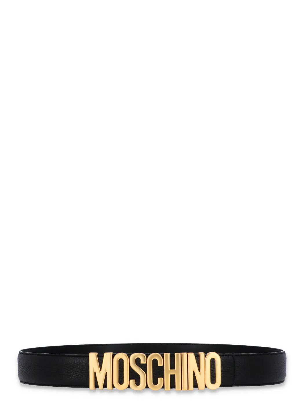 Moschino Logo Lettering Buckle Belt