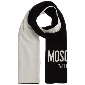 Moschino Logo Two Tone Scarf