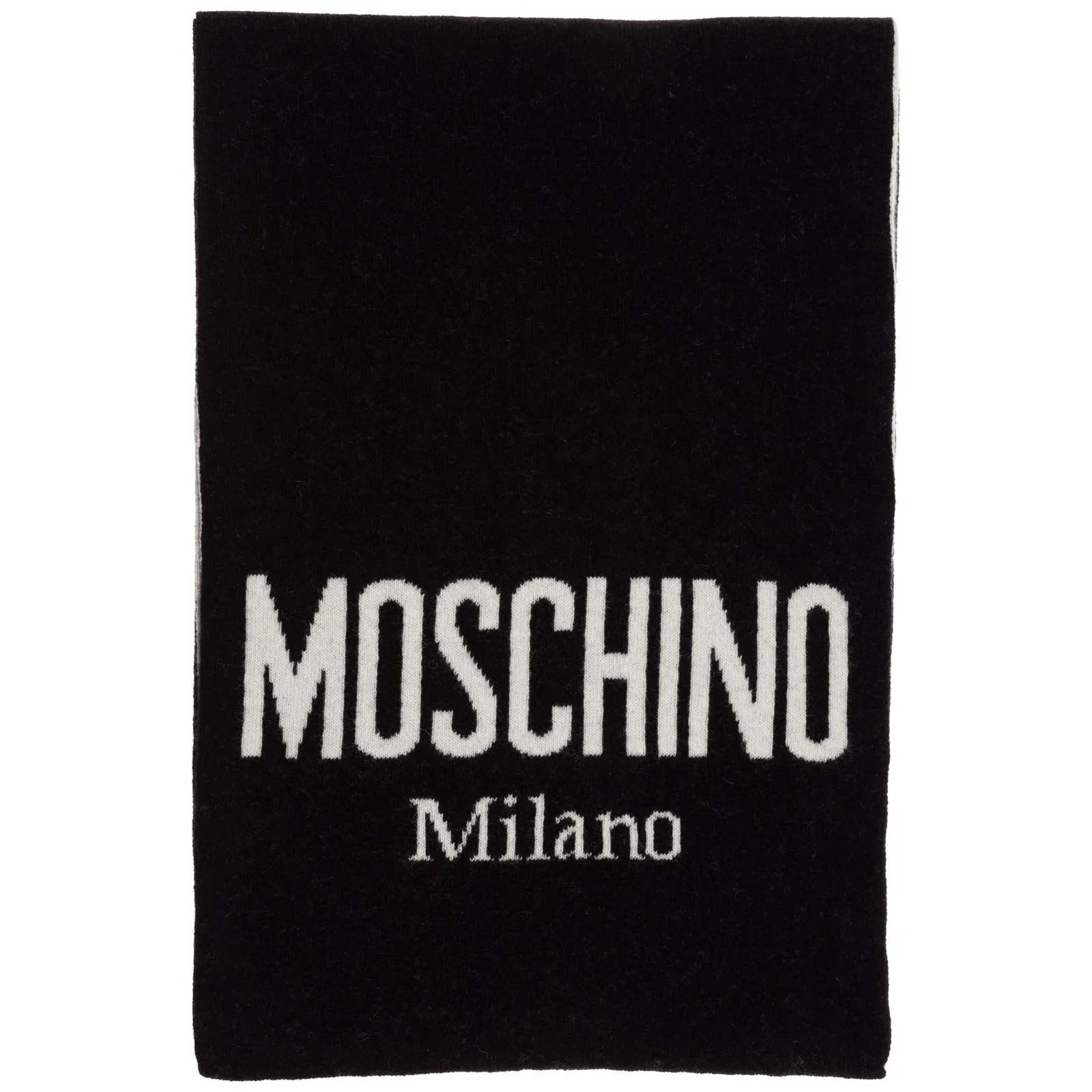 Moschino Logo Two Tone Scarf