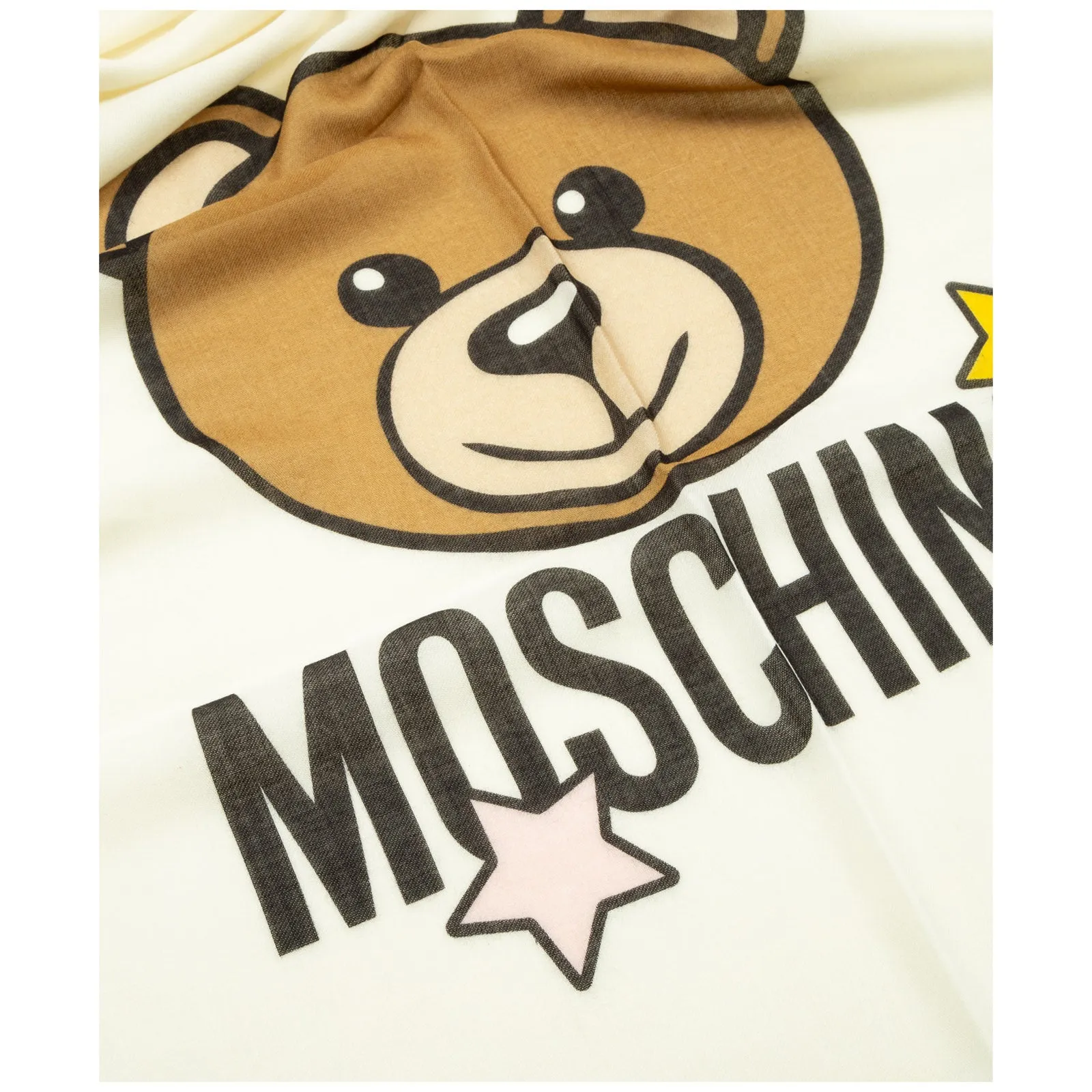 Moschino Star Logo Teddy Bear Scarf