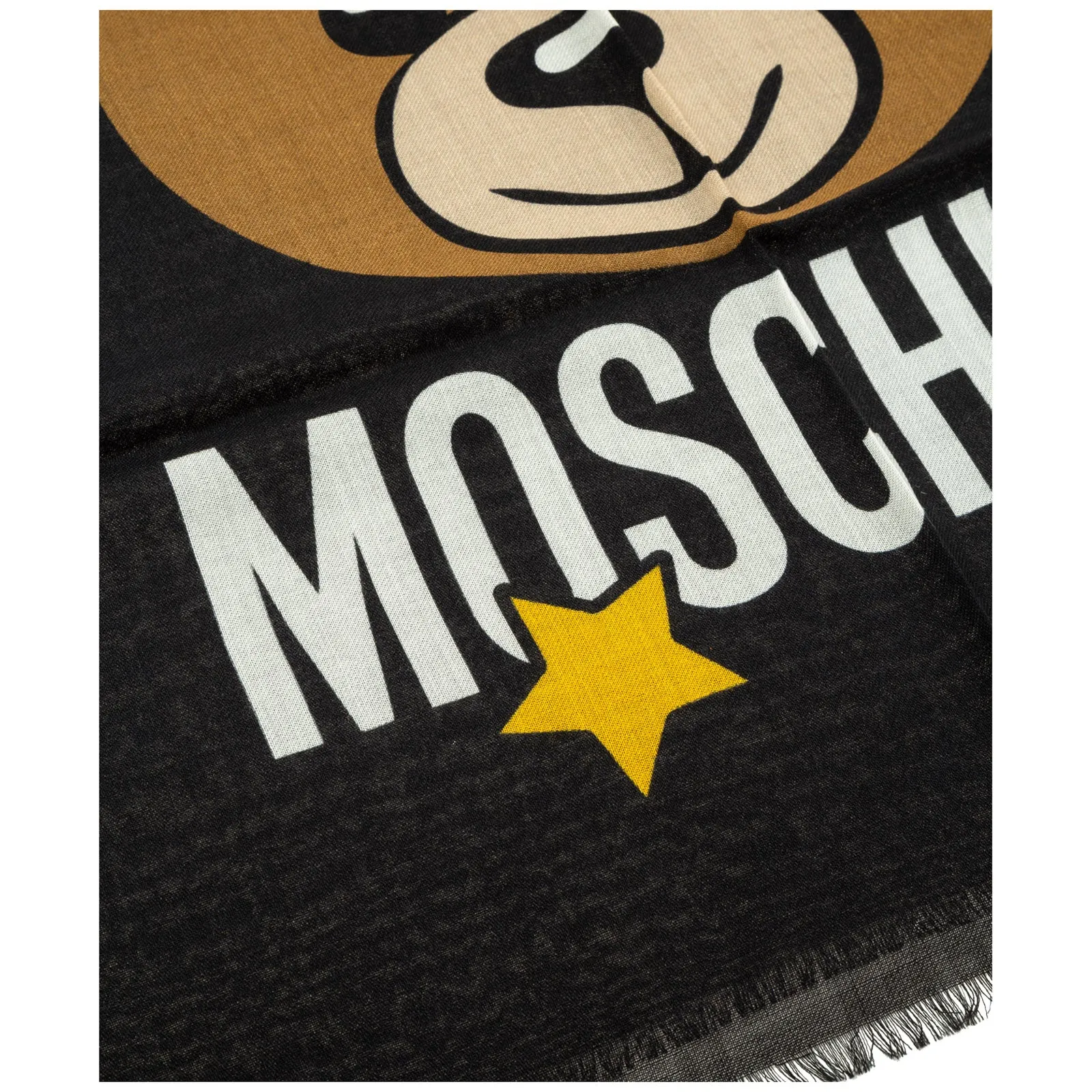 Moschino Star Logo Teddy Bear Scarf