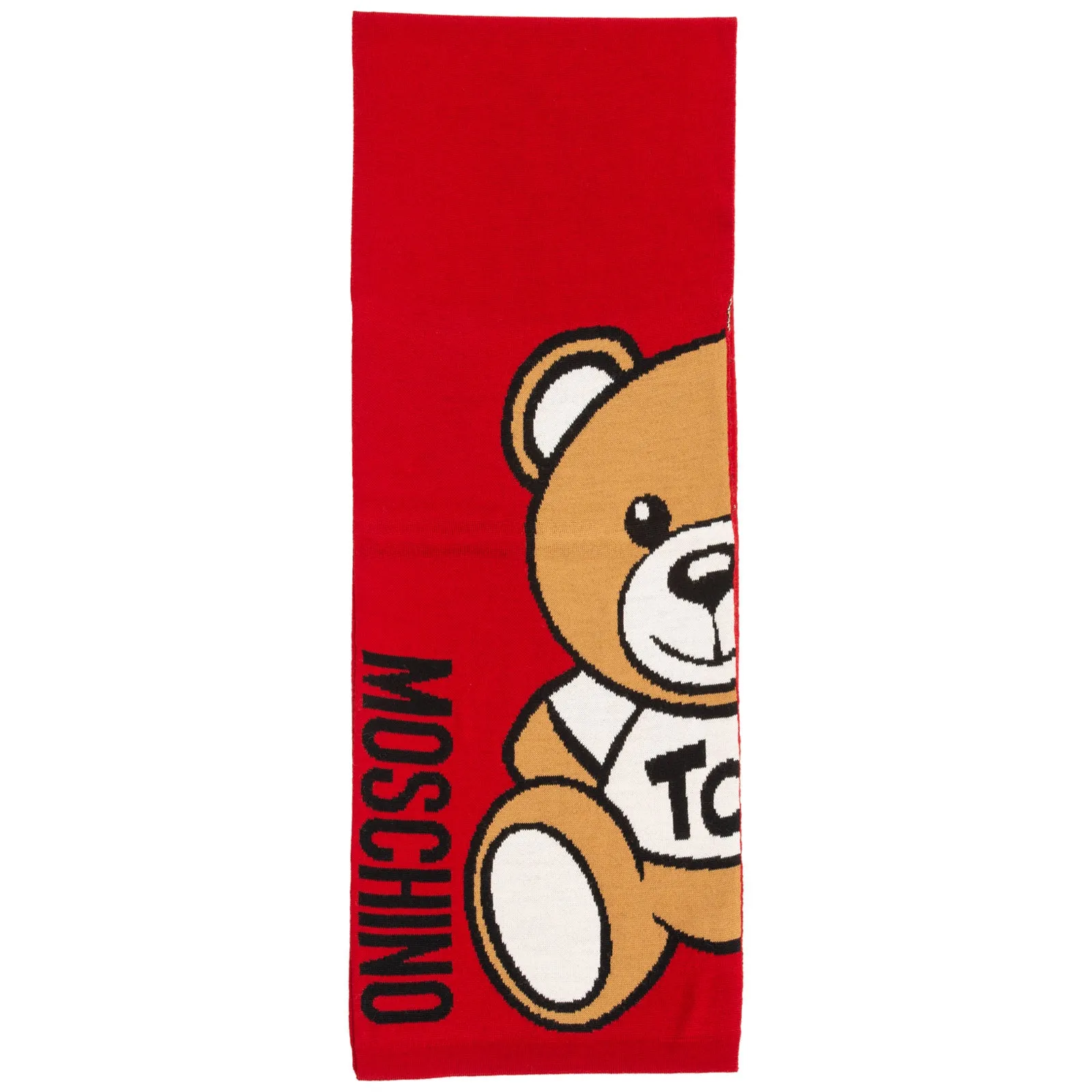Moschino Teddy Intarsia Scarf