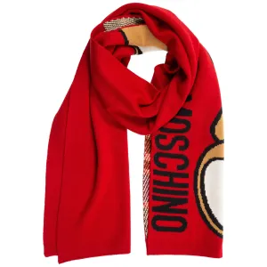 Moschino Teddy Intarsia Scarf
