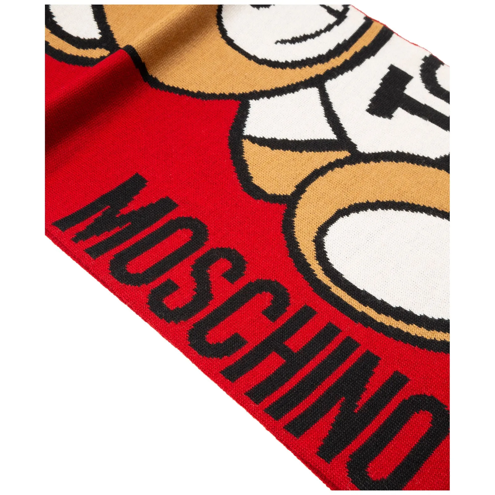 Moschino Teddy Intarsia Scarf