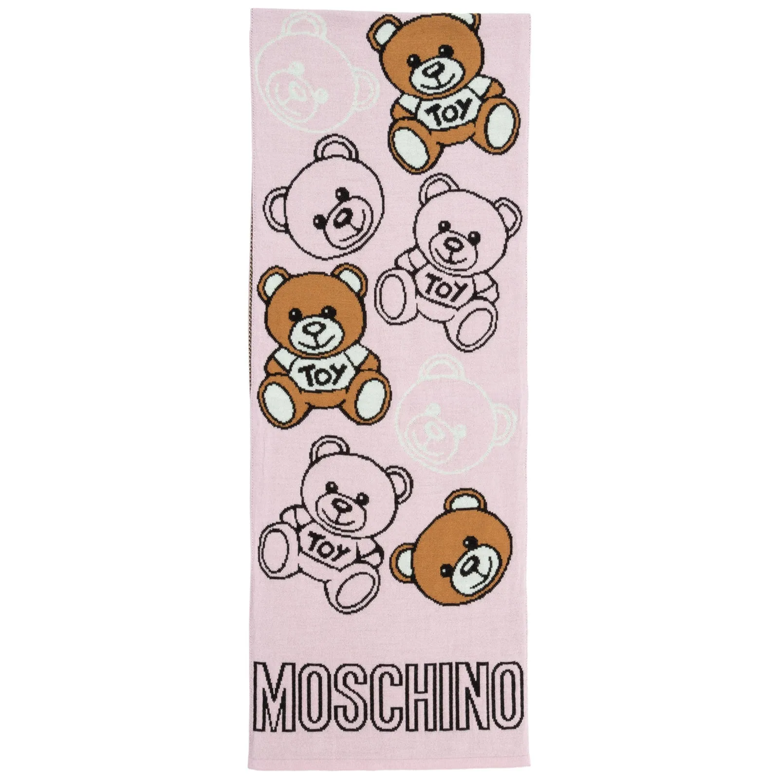 Moschino Teddy Motif Scarf