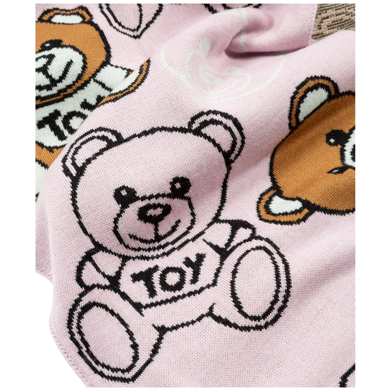 Moschino Teddy Motif Scarf