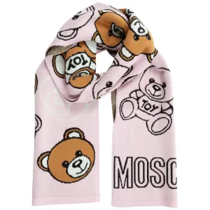 Moschino Teddy Motif Scarf