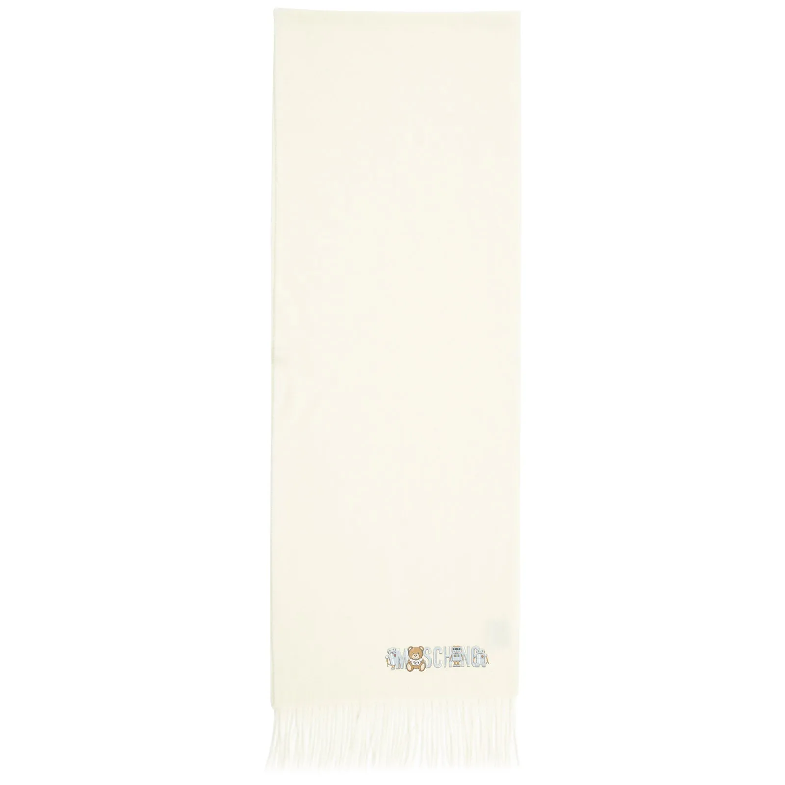 Moschino Toy Robot Logo Detailed Scarf