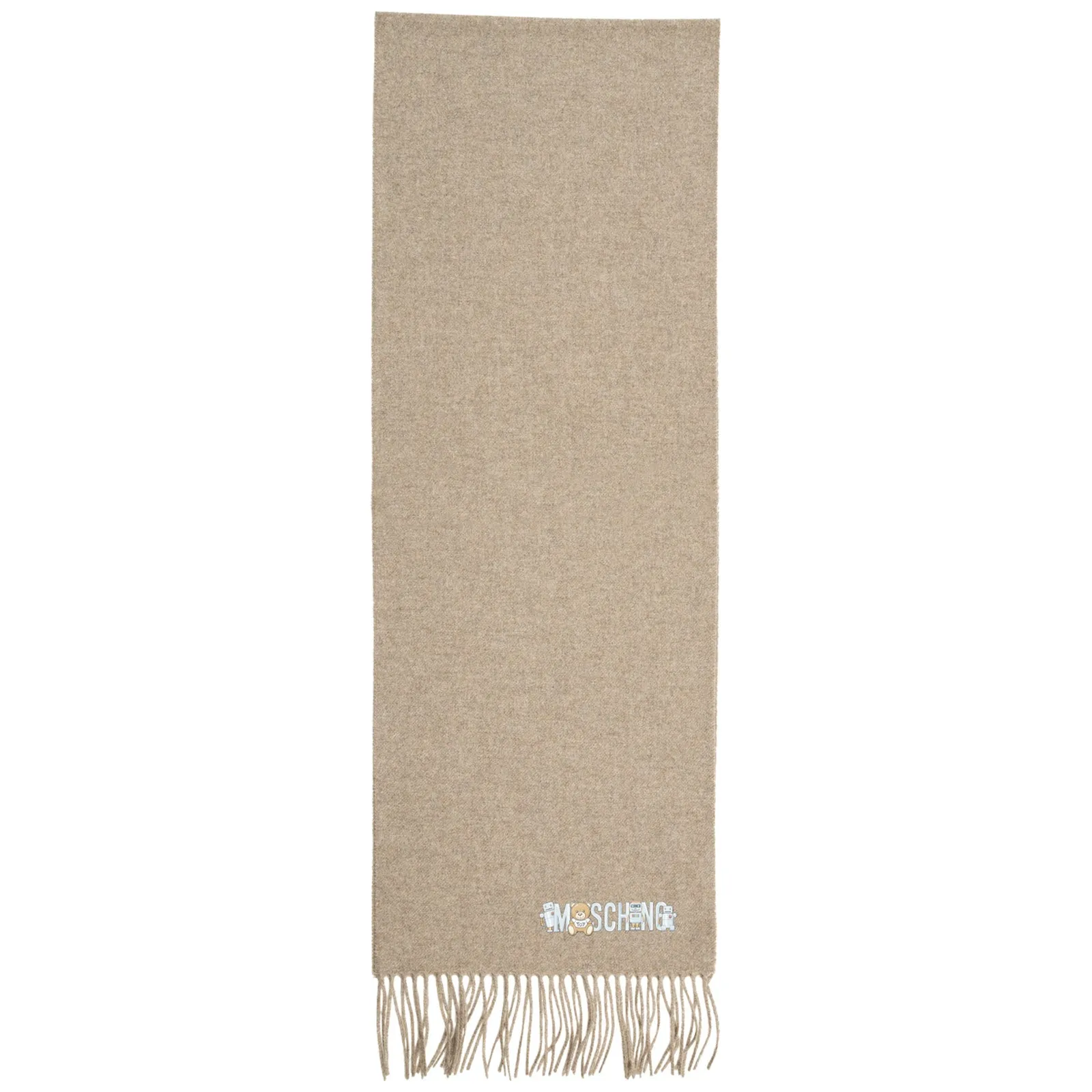 Moschino Toy Robot Logo Detailed Scarf