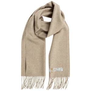 Moschino Toy Robot Logo Detailed Scarf