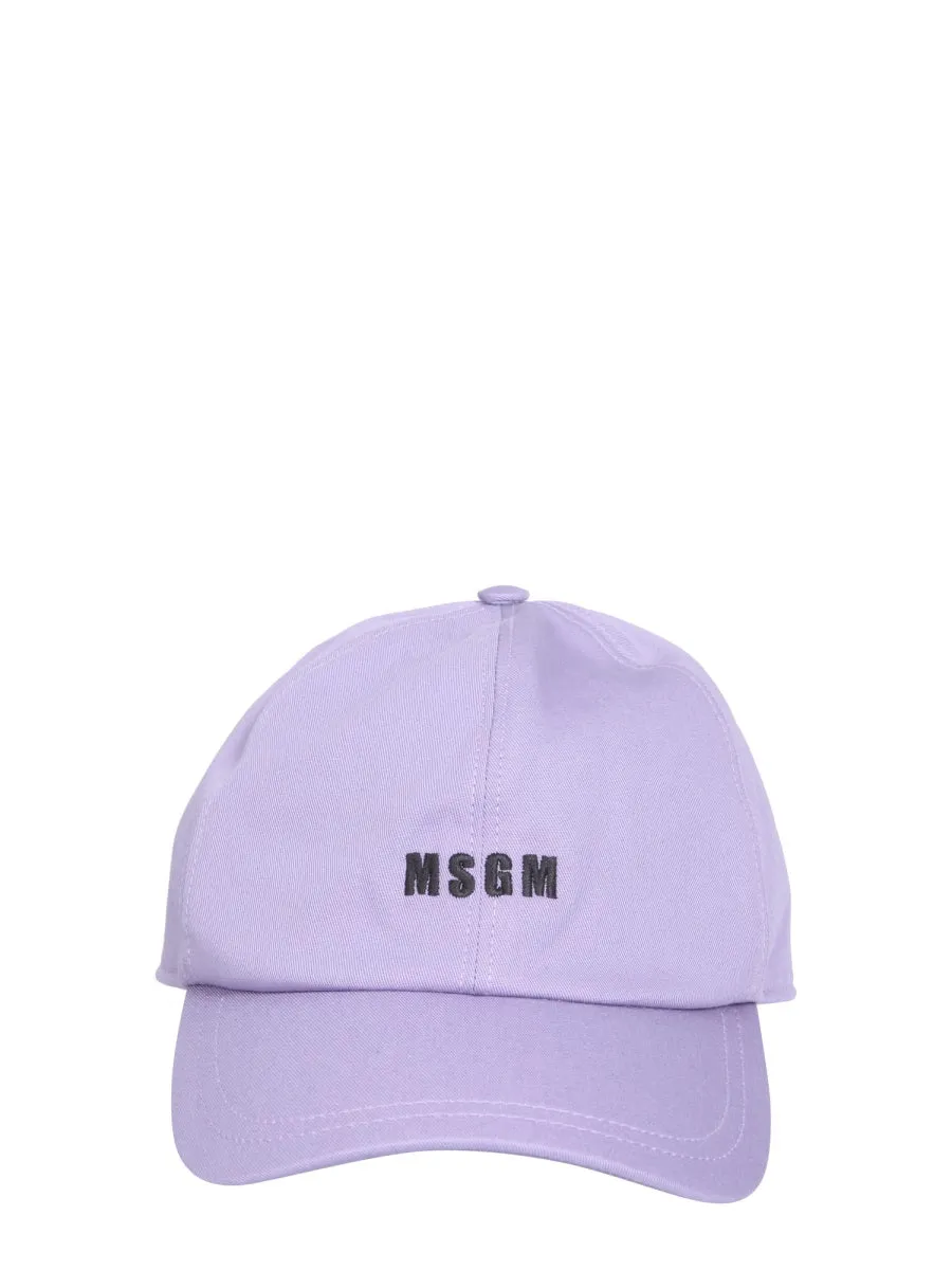 MSGM Logo Embroidered Baseball Cap
