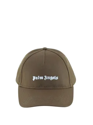Palm Angels Classic Logo Detailed Baseball Hat