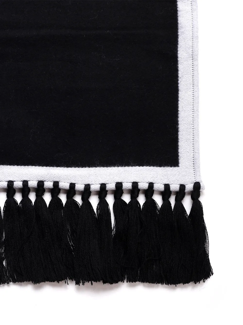 Palm Angels Logo Intarsia Fringed Scarf