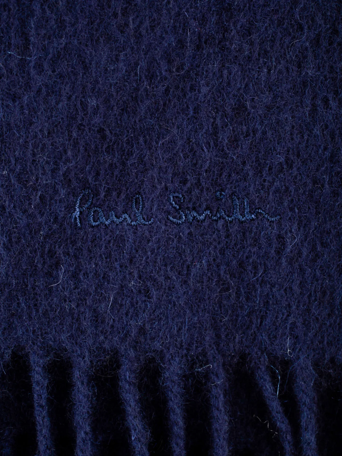 Paul Smith Logo Embroidered Scarf