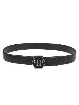 Philipp Plein Logo Buckle Belt