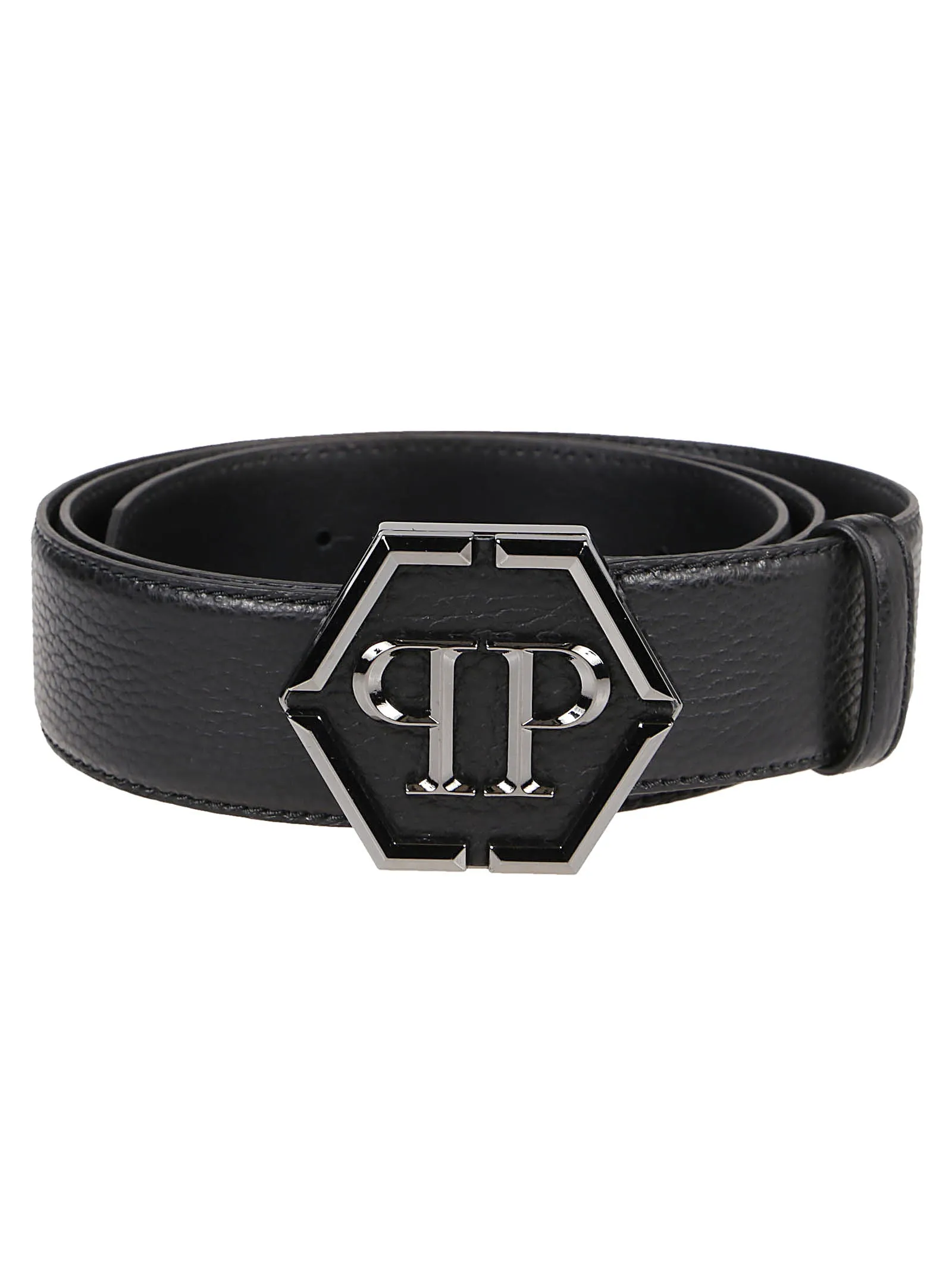 Philipp Plein Logo Buckle Belt