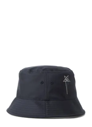 Rick Owens X Champion Logo Embroidered Bucket Hat