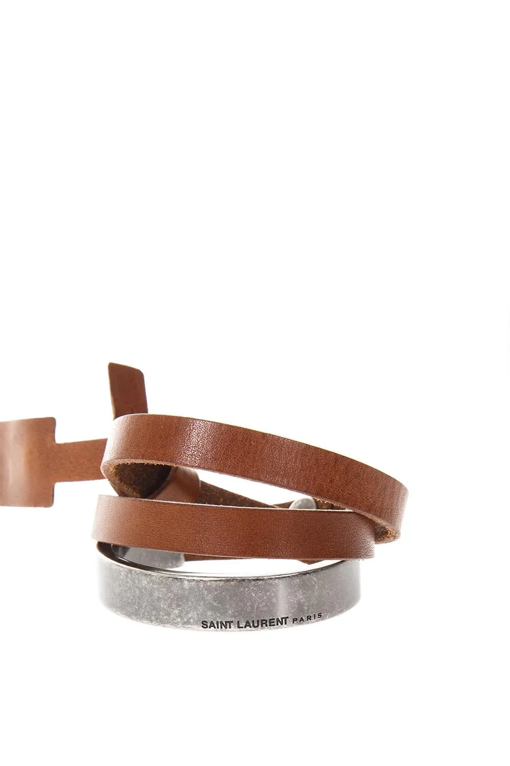 Saint Laurent Logo Engraved Bracelet