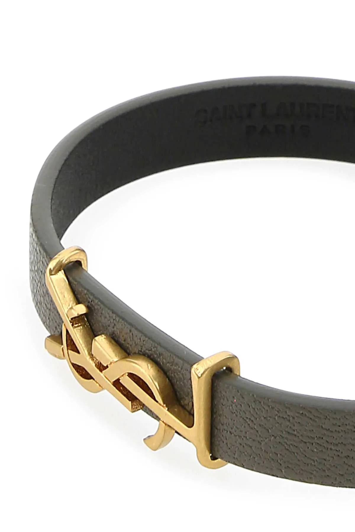 Saint Laurent Logo Plaque Bracelet
